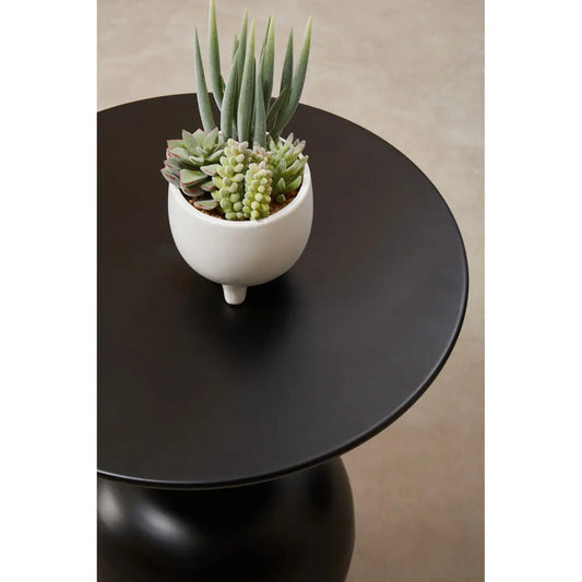 The Tredegar Smooth Black Side Table