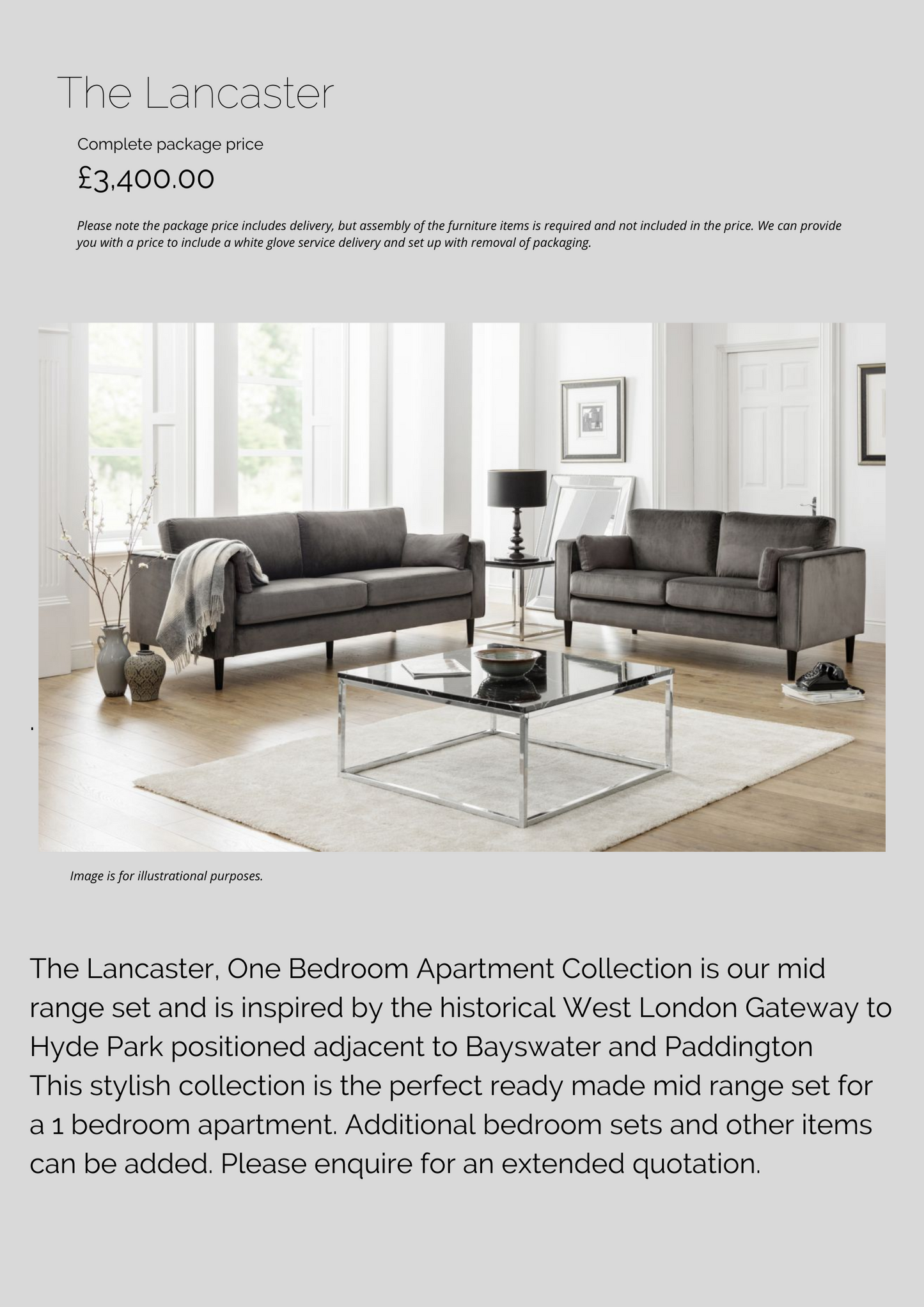 The Lancaster Range Furniture Pack