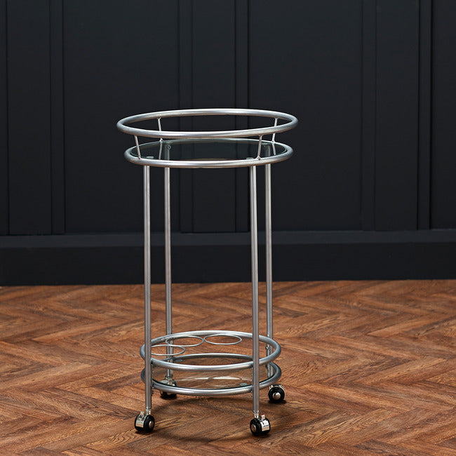 Collins Drink Trolley Silver