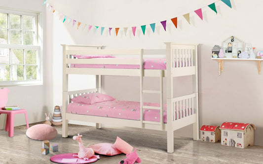 Barcelona Bunk Bed - Stone White