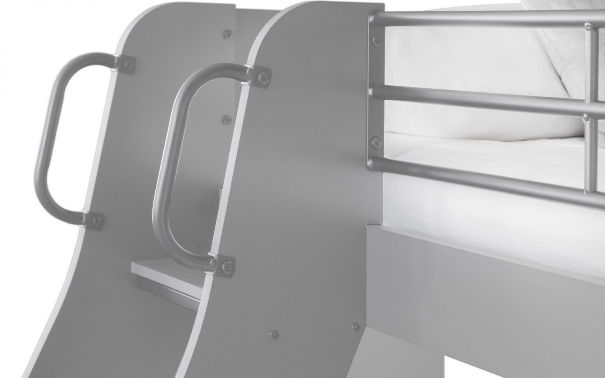 Domino Bunk Bed Triple Sleeper - Light Grey