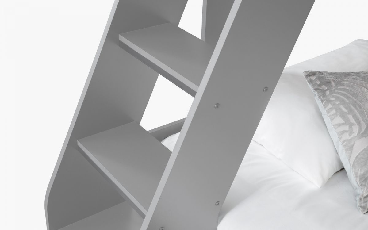 Domino Bunk Bed Triple Sleeper - Light Grey